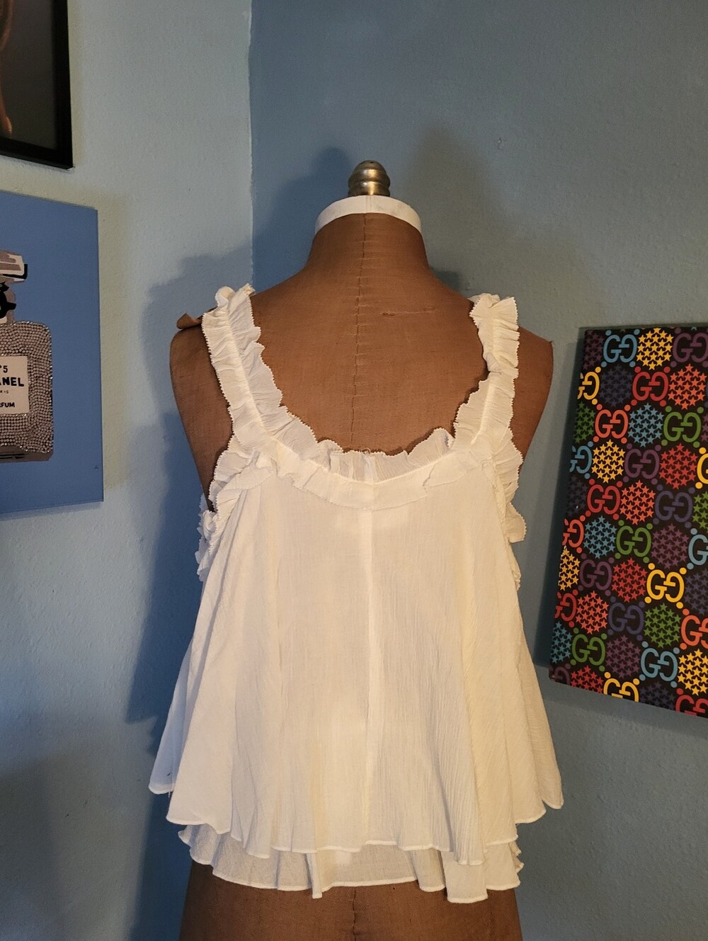 Mustard Seed Klara White V-Neck Top - Picture 3 of 9
